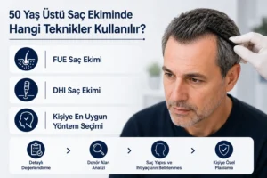 50 Yaş Üstü Saç Ekimi Başarılı Olur mu? 2 50 Yaş Üstü Saç Ekiminde Hangi Teknikler Kullanılır?